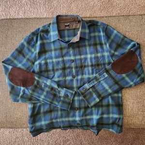 Todd Snyder Blue Check Italian Flannel Overshirt